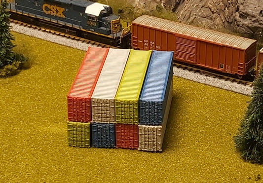 N Scale Deluxe 40' Cargo Containers (Singles)
