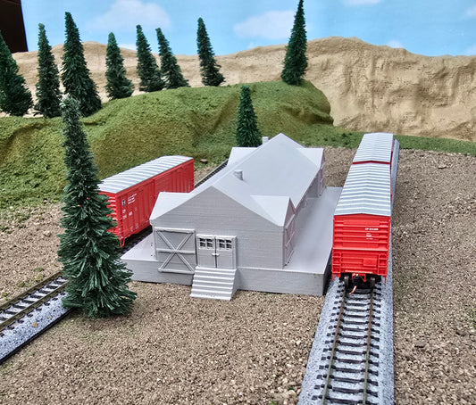 Z scale Train station: Moving People and Goods