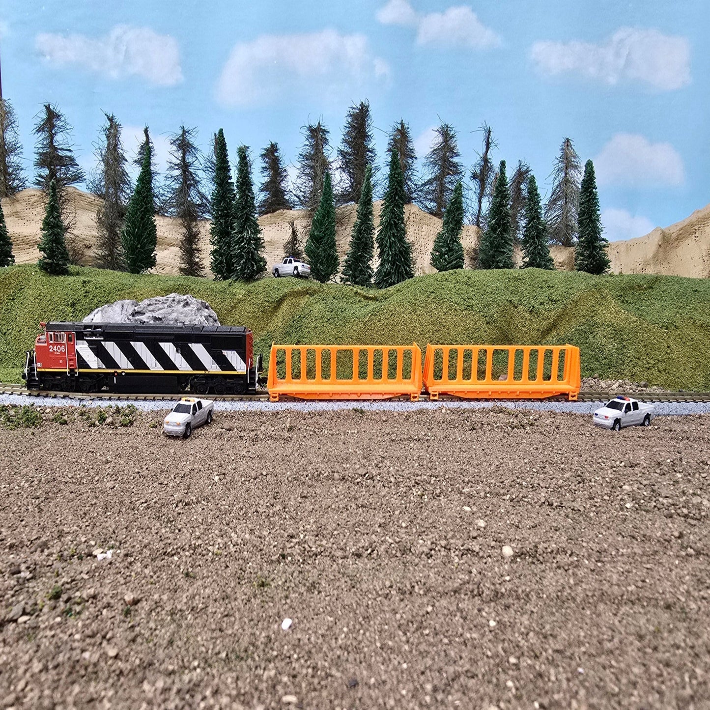 N Scale Center Beam Car *Lite Version