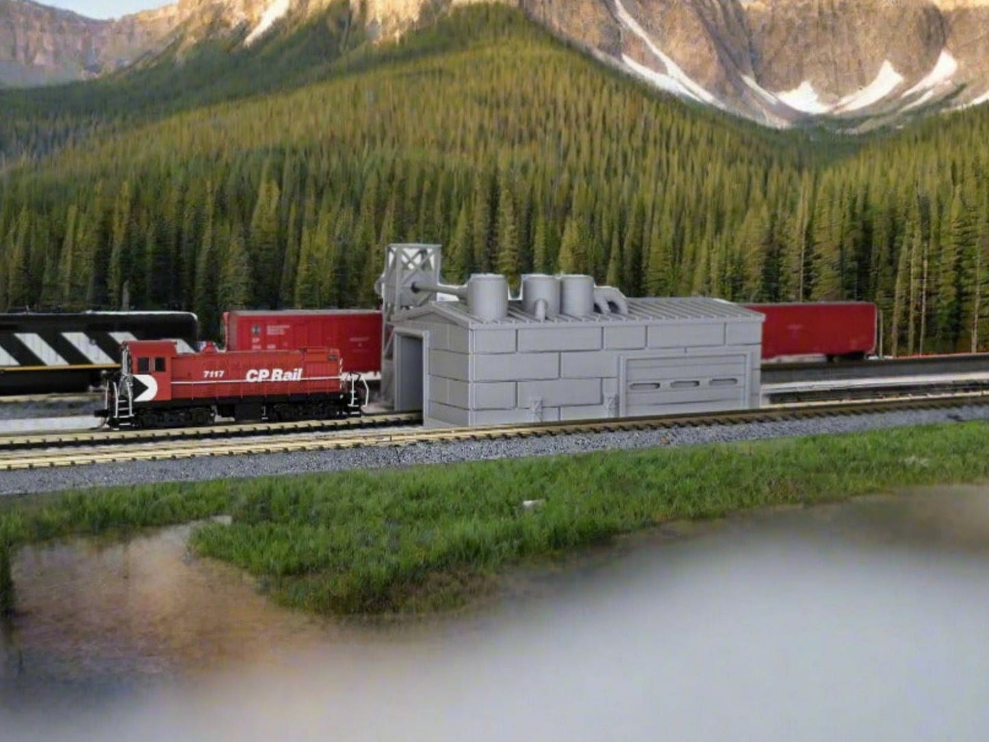 Z Scale Timber Plant