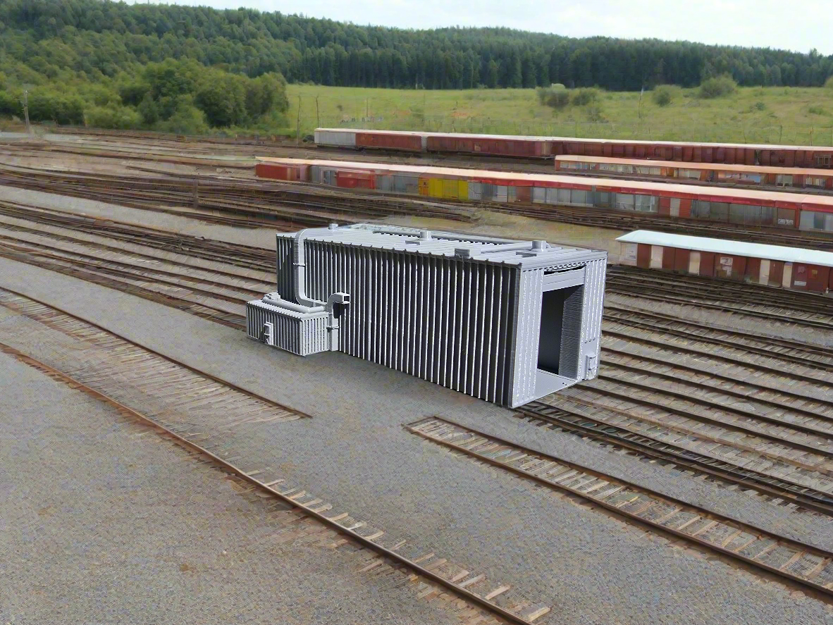 N scale Engine Repair Shop