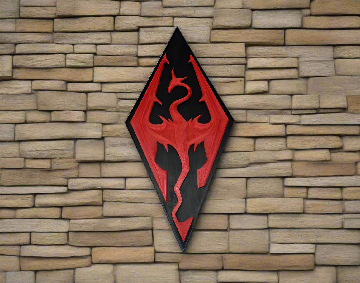 Skyrim inspired wall plaque