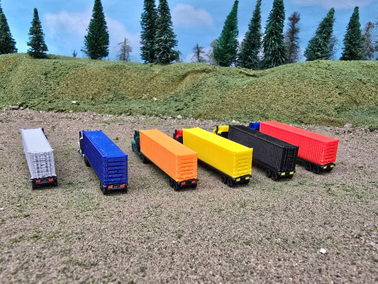 N Scale - Semi Unit Package Multi Color