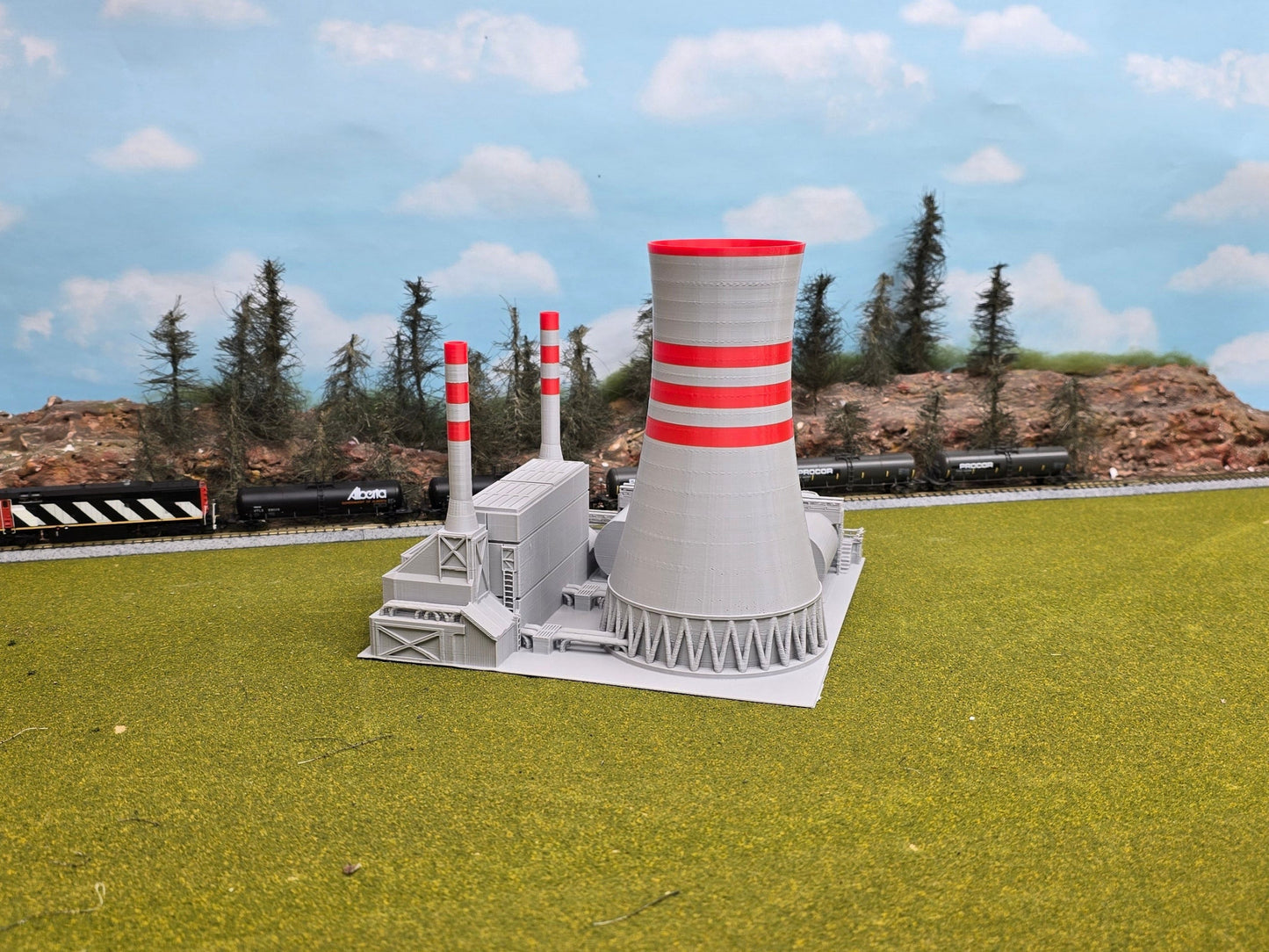 N scale Mega Power Plant