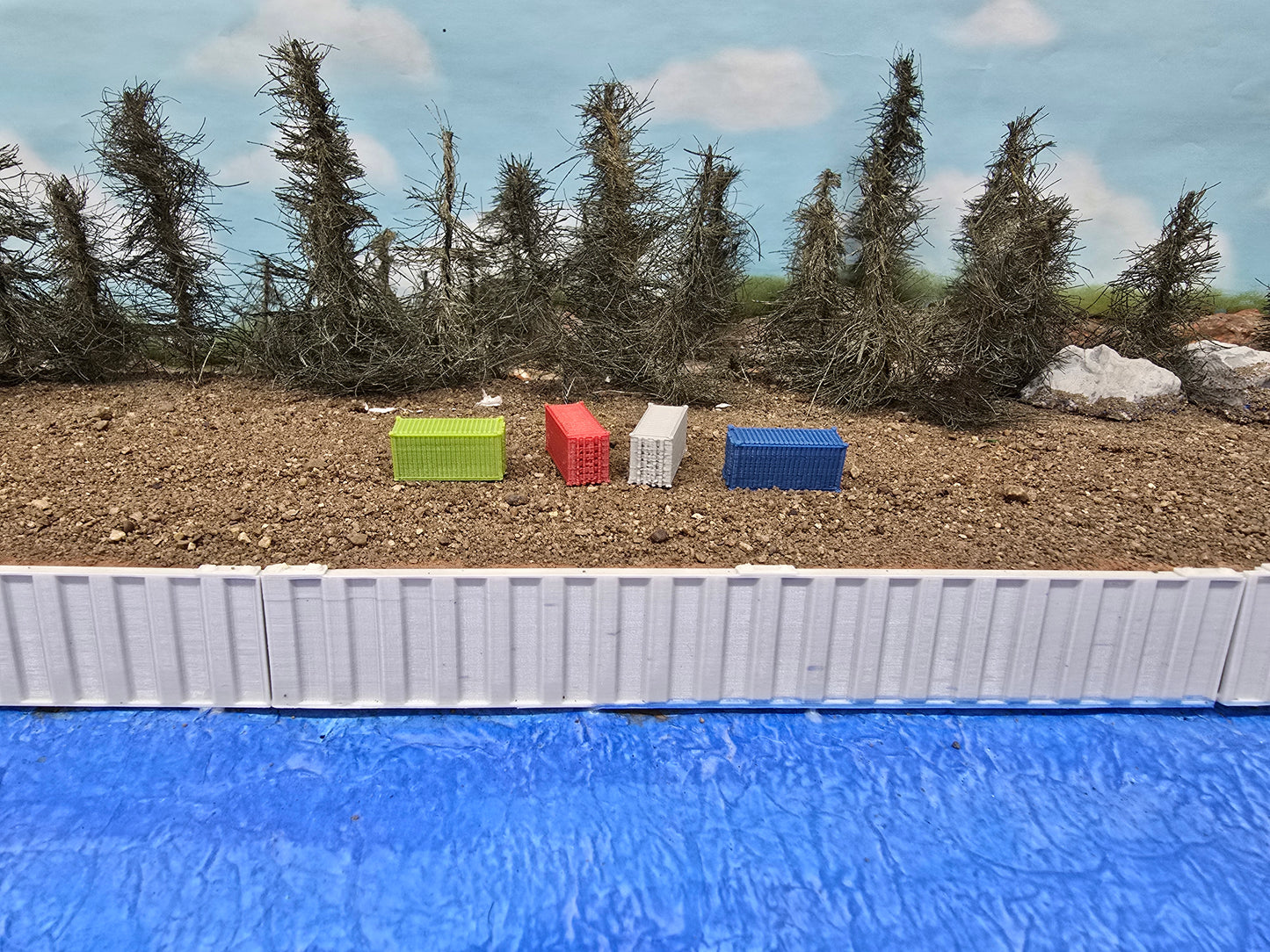 Z scale containers 20' (Singles)