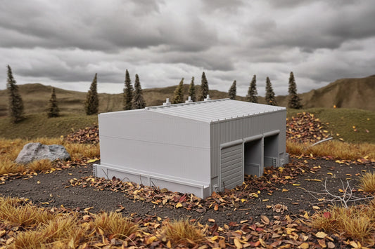 A model of a train shop