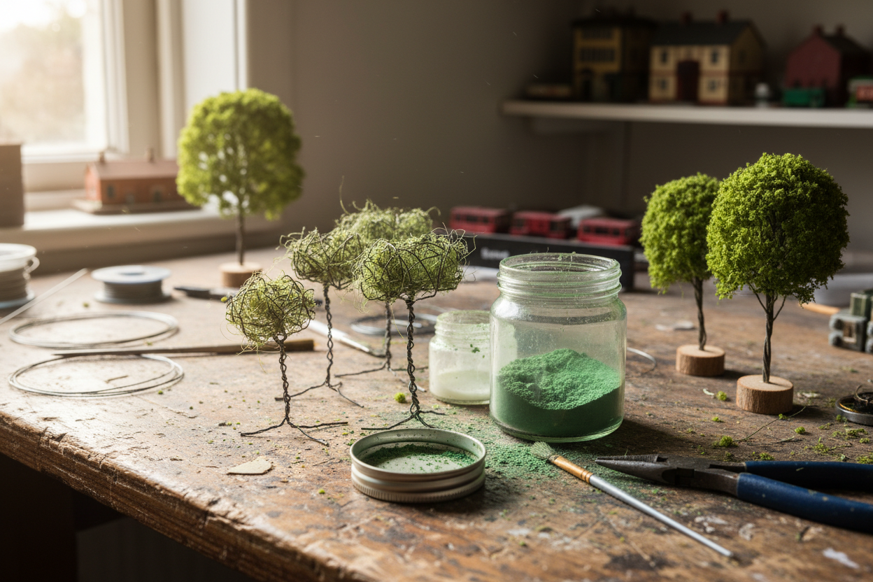 Handmade Foliage Supplies Workbench