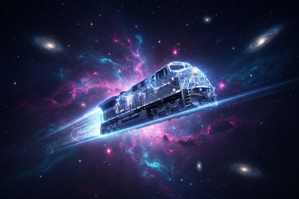 N Scale EMD Diesel in Space