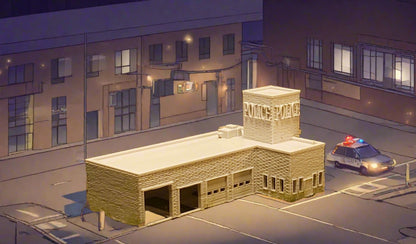 Z Scale Law Enforcement Center: Police Station Marvel!