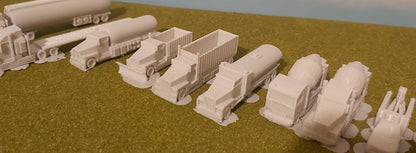 N Scale 14 Piece Service Truck Package by Wapiti - Perfect for Model Train Layouts