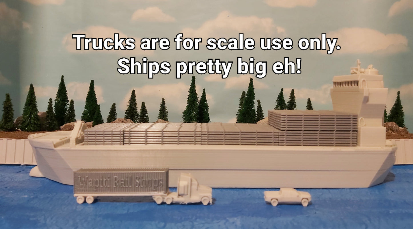 N Scale Steel Transport Carrier: For Global Trade