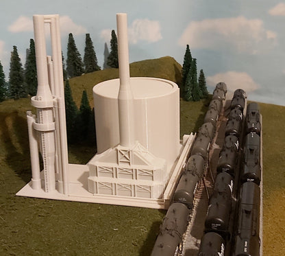 N Scale Deluxe Oil Refinery: Enhance Your Industrial Model Scene