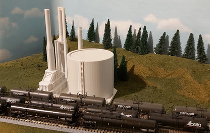 N Scale Deluxe Oil Refinery: Enhance Your Industrial Model Scene