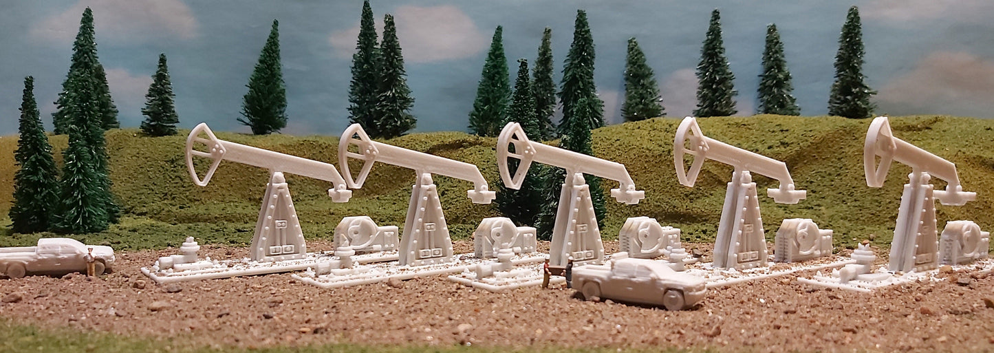 Z Scale Oil Well Pump Jack(5-Pack)