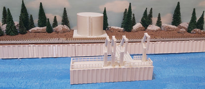 N Scale Oil Tanker Dock Set: Nautical Elegance for Model Enthusiasts