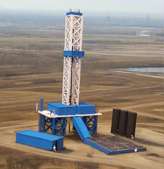 Z Scale Oil Derrick Model - Elevate Your Industrial Layout