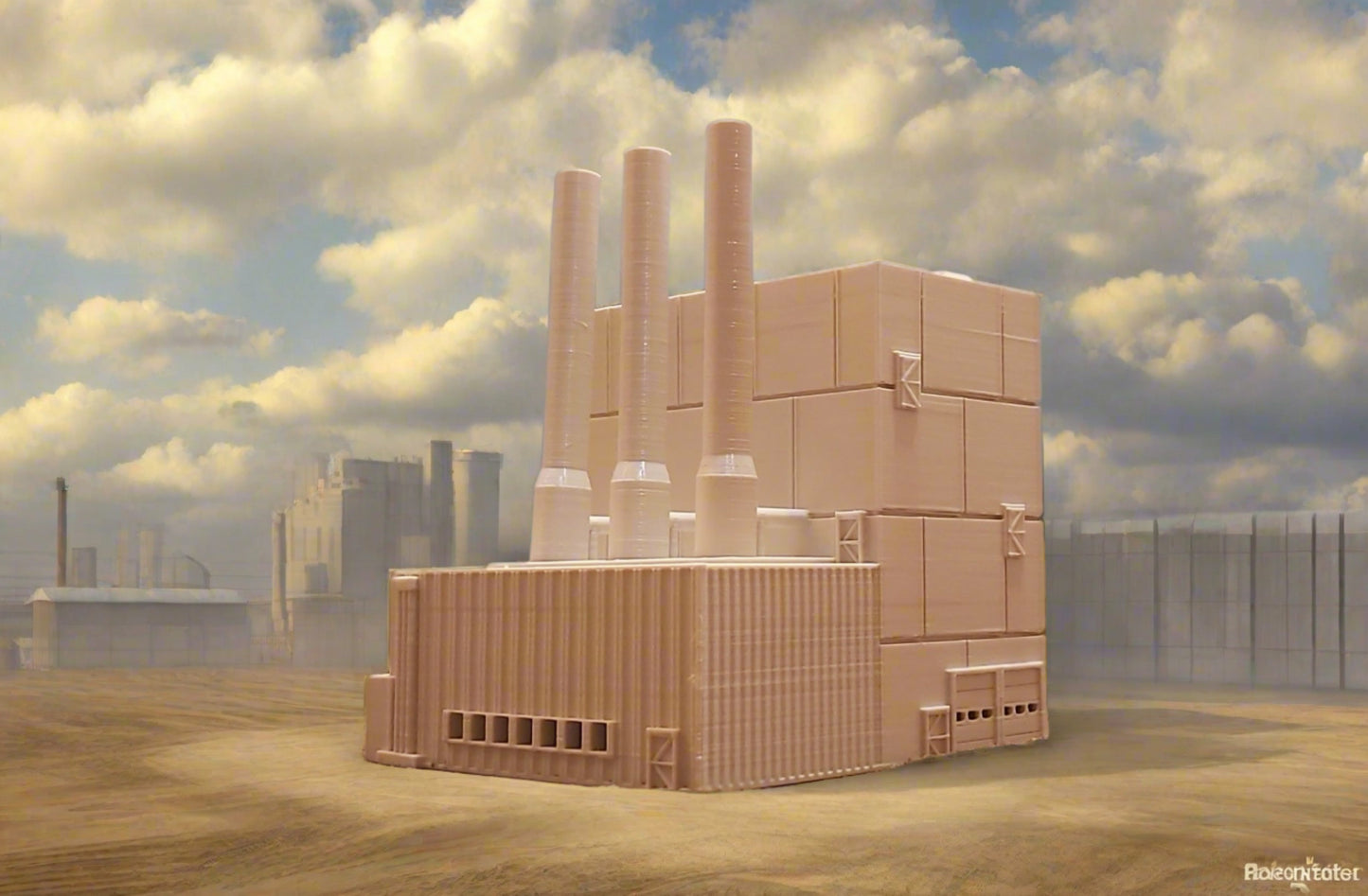 N Scale Power Plant Deluxe: Illuminate Your Layout with Industrial Realism