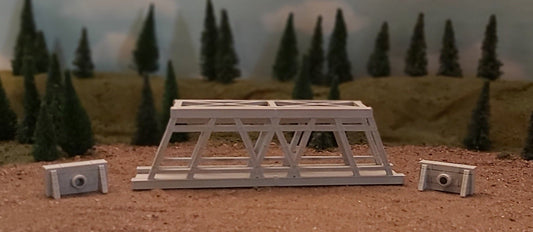 Z Scale Durable Steel Girder Single Lane Bridge: Streamline Your Model Railroad Transport!