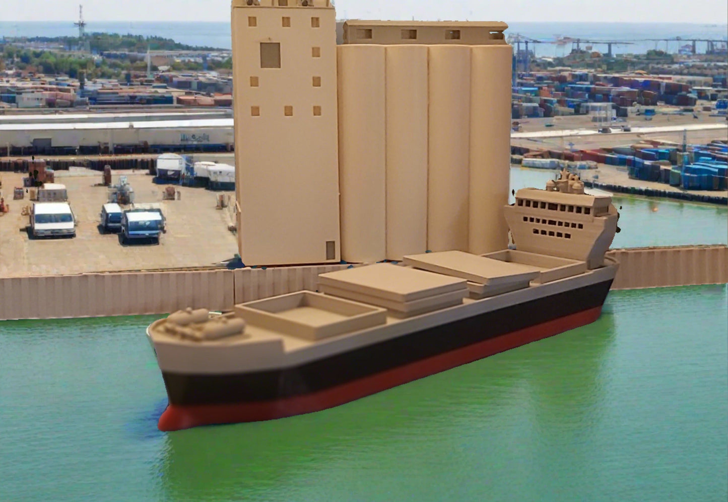 N scale Grain / Ore Ship