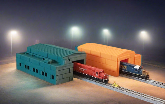 N scale engine shed / barn