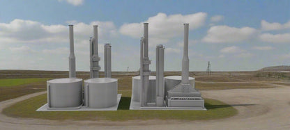 N Scale Oil Refinery: Industrial Refining Excellence