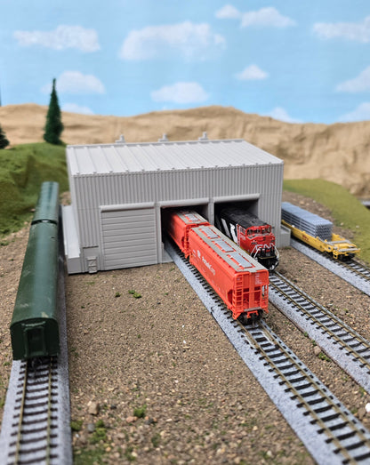 Z Scale 5 Bay Shed