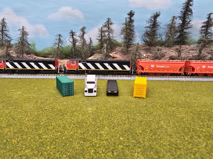 N scale Semi truck with 2 - 20" Containers