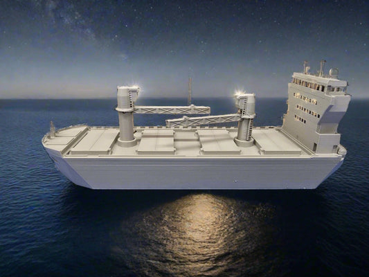 Z scale bulk carrier merchant ship
