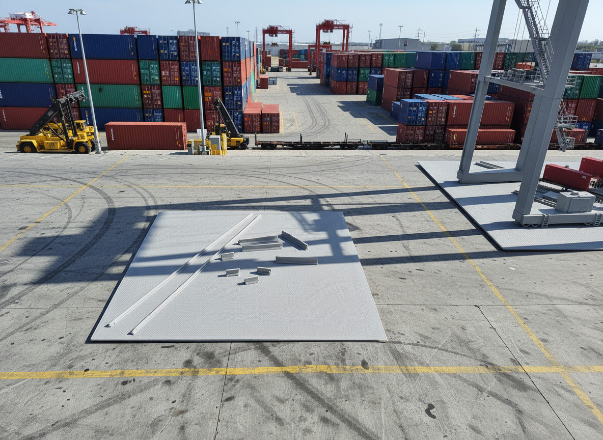 Gray metal rods on a textured white surface
