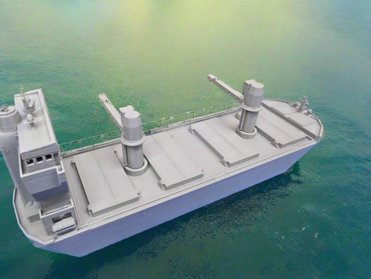 Z scale bulk carrier merchant ship