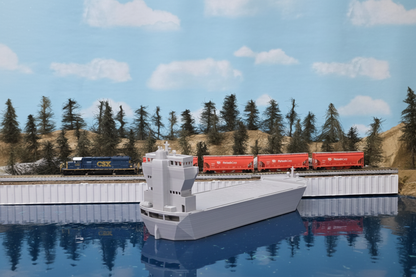 back of cargo ship