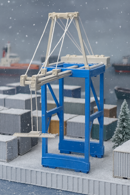 N Scale Blue Neo-Panamax Dock crane